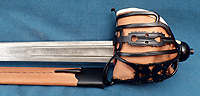 Scottish baskethilted broadsword - antiqued version