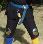 Padded cuisses  steel cops (black)