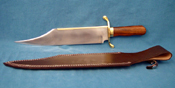 Bowie knife - brass spine