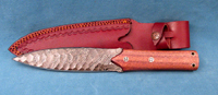 Damascus blade flint dagger